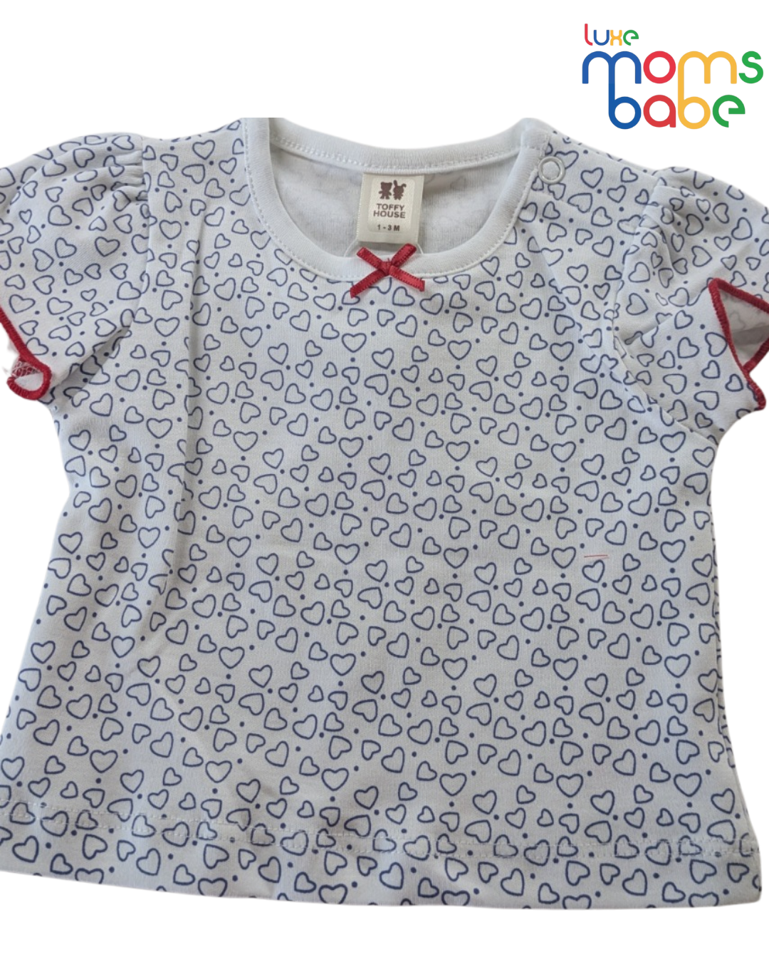 baby girl red pinafore dress set