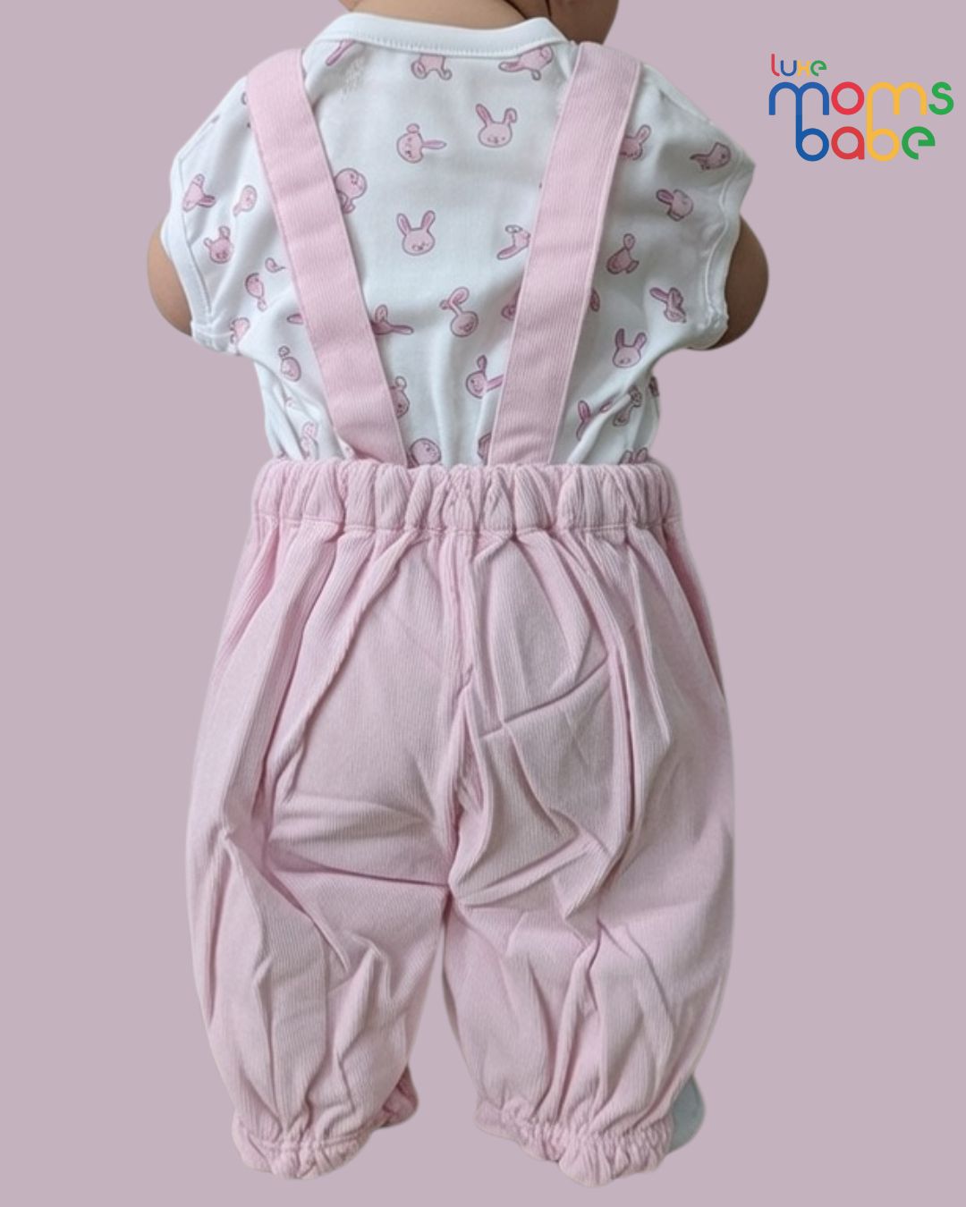 baby girl white & pink dungaree or pinafore dress sets with separate short sleeved white t shirt