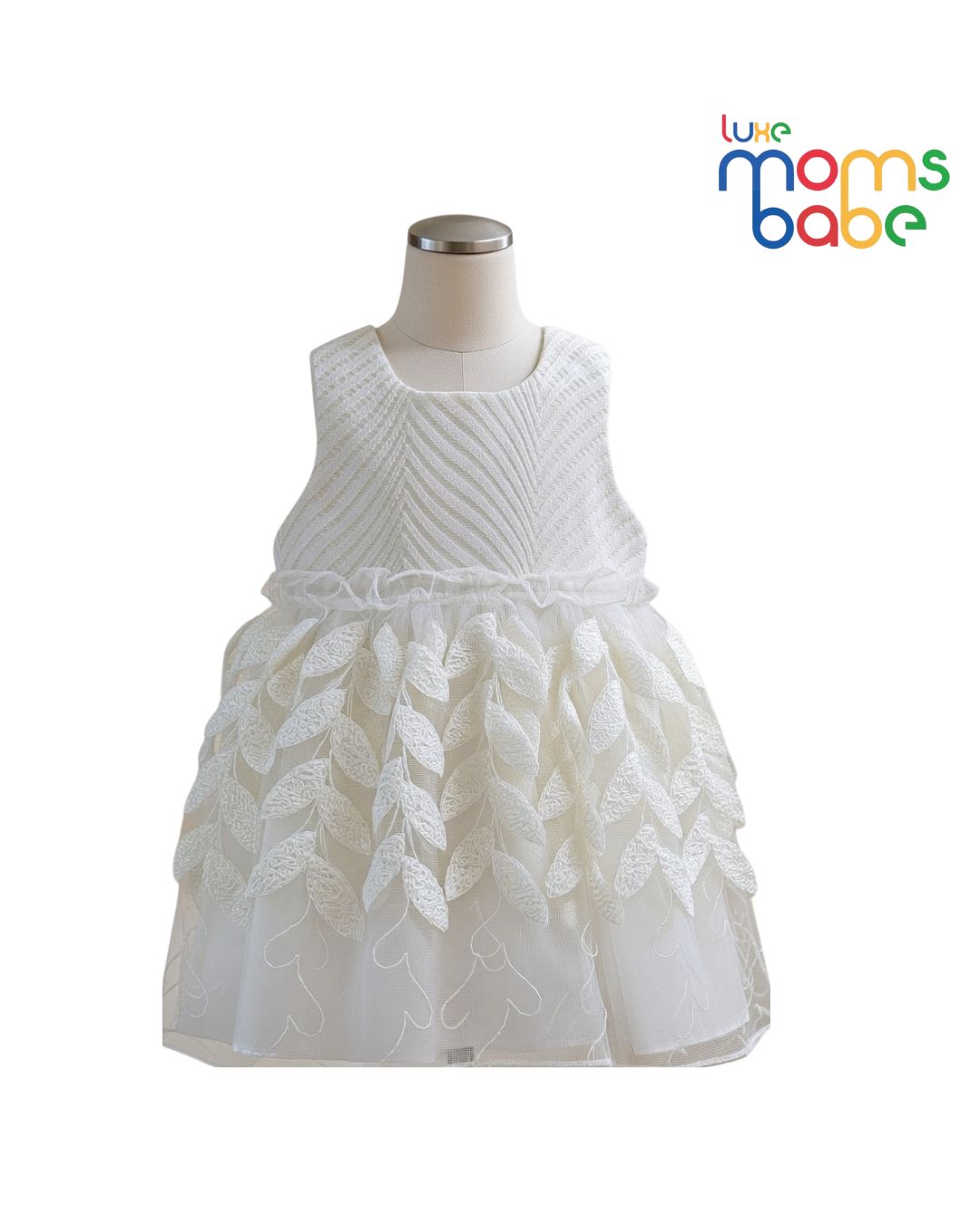 baby girl white sleeveless frock for girls