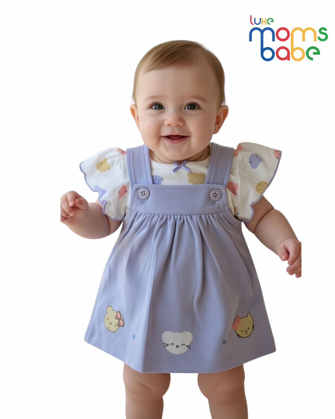 baby girl pinafore dress (dungaree style dress)