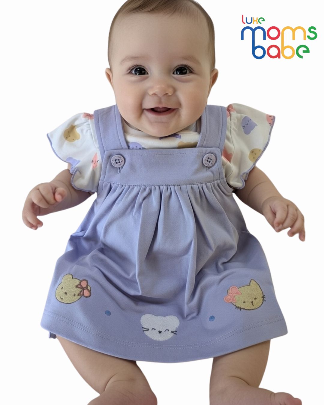 baby girl pinafore dress (dungaree style dress)