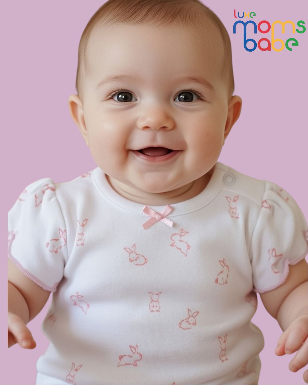 baby girl pink & white pinafore dress set