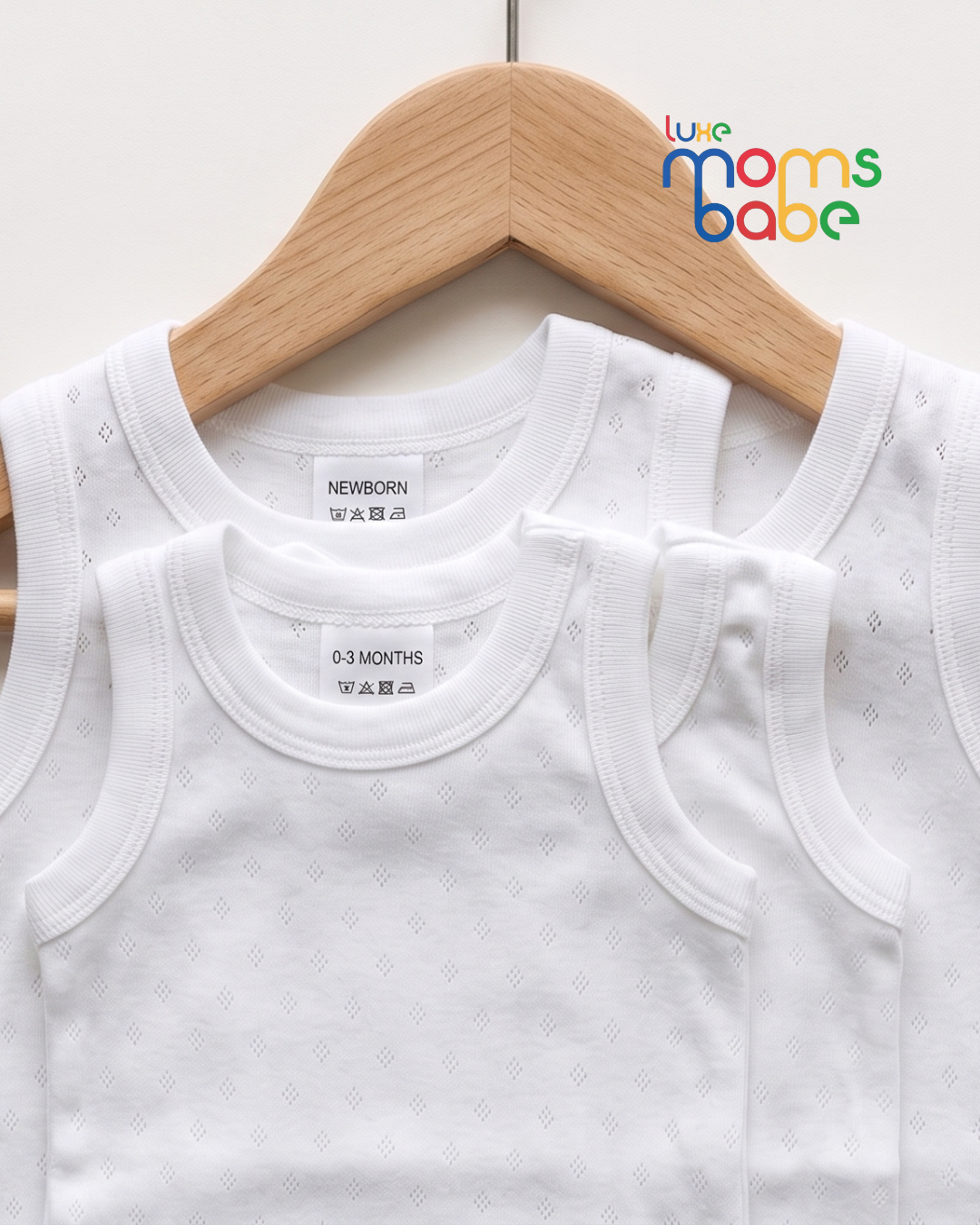 baby bodysuit innerwear – white soft cotton