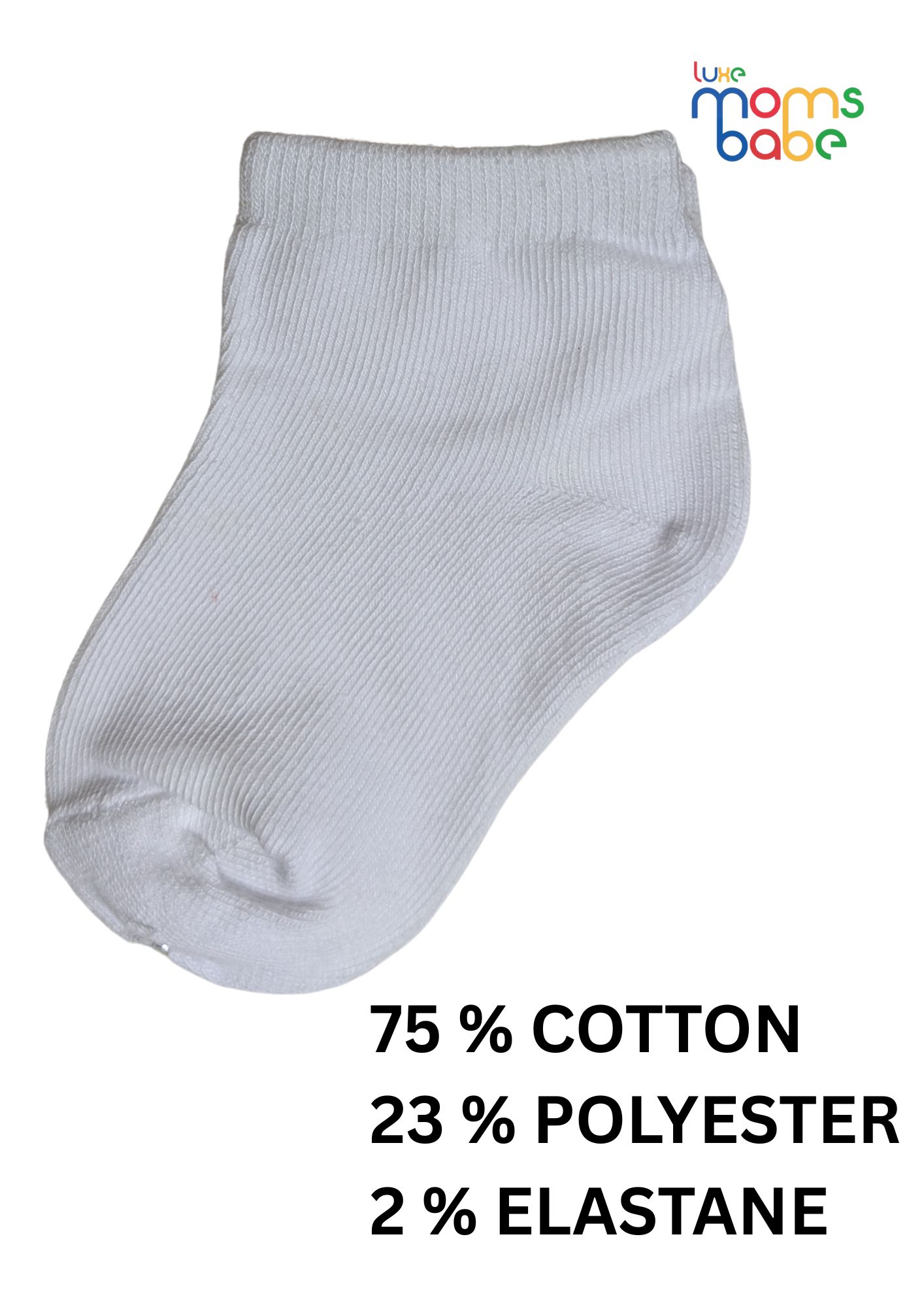 baby socks light purple & white