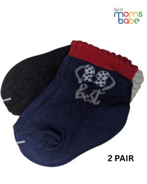 baby socks black & navy blue