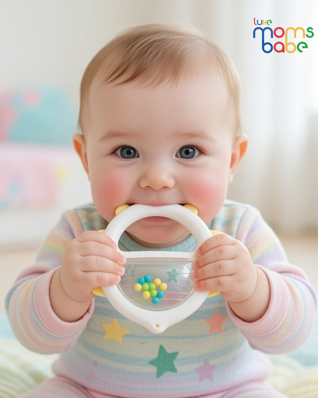 baby rattle and teether toy