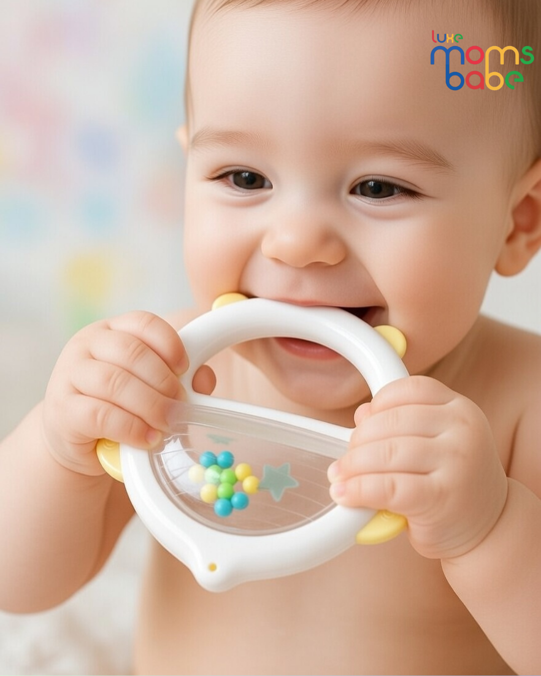 baby rattle and teether toy