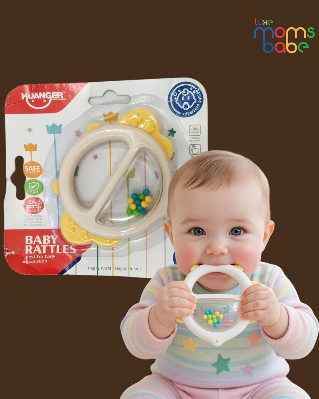 baby rattle and teether toy