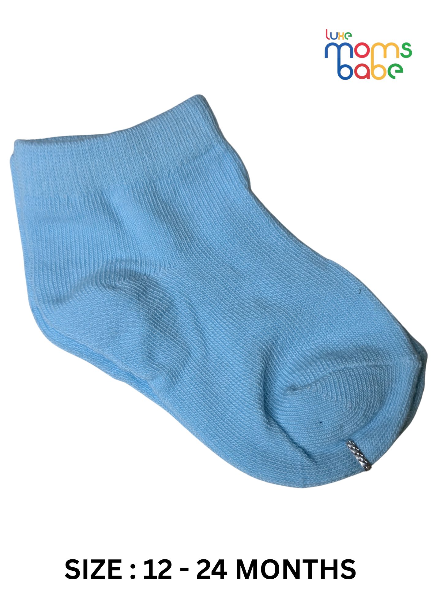 baby socks cream & light blue baby socks cream & light blue