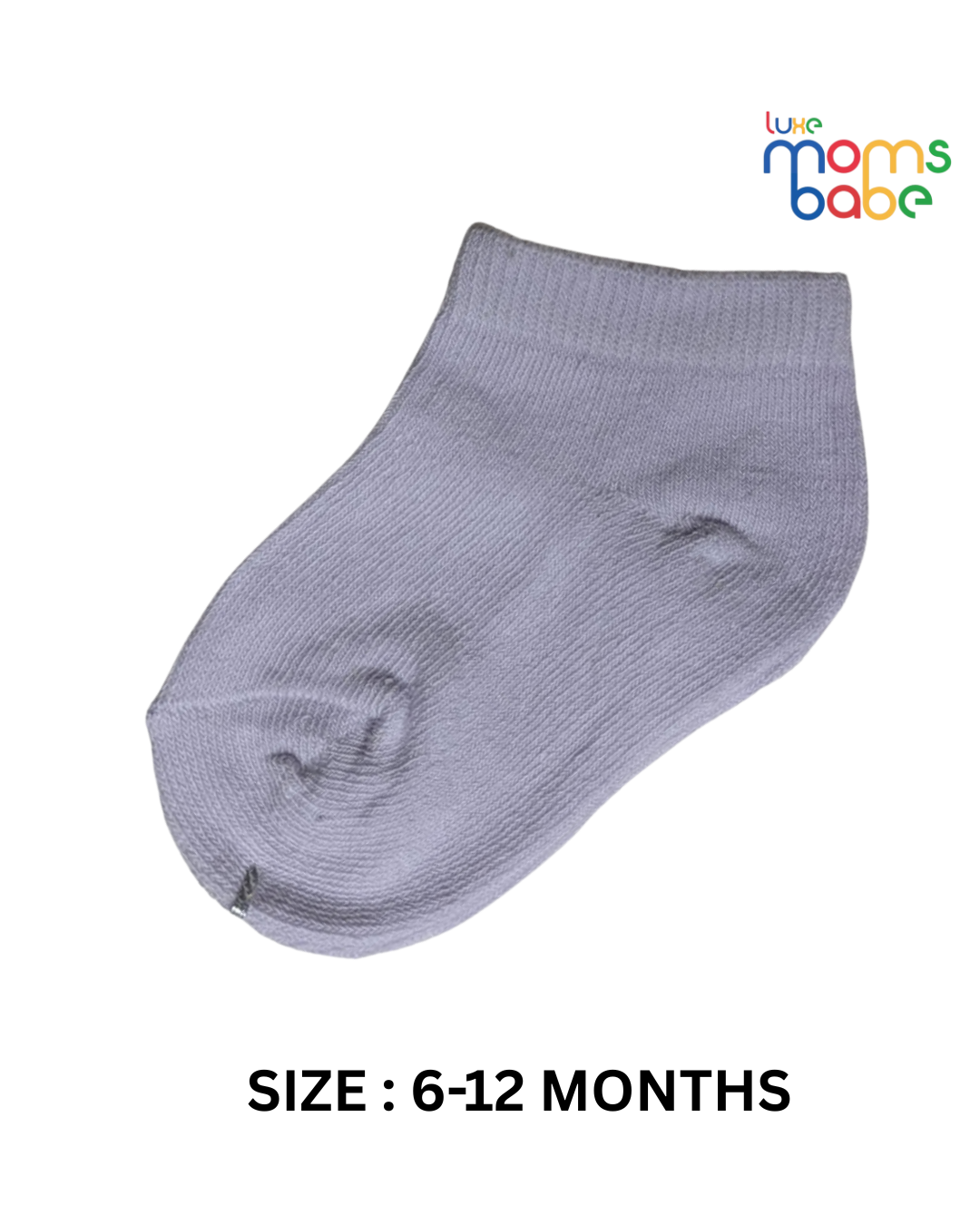 baby socks light purple & blue gray