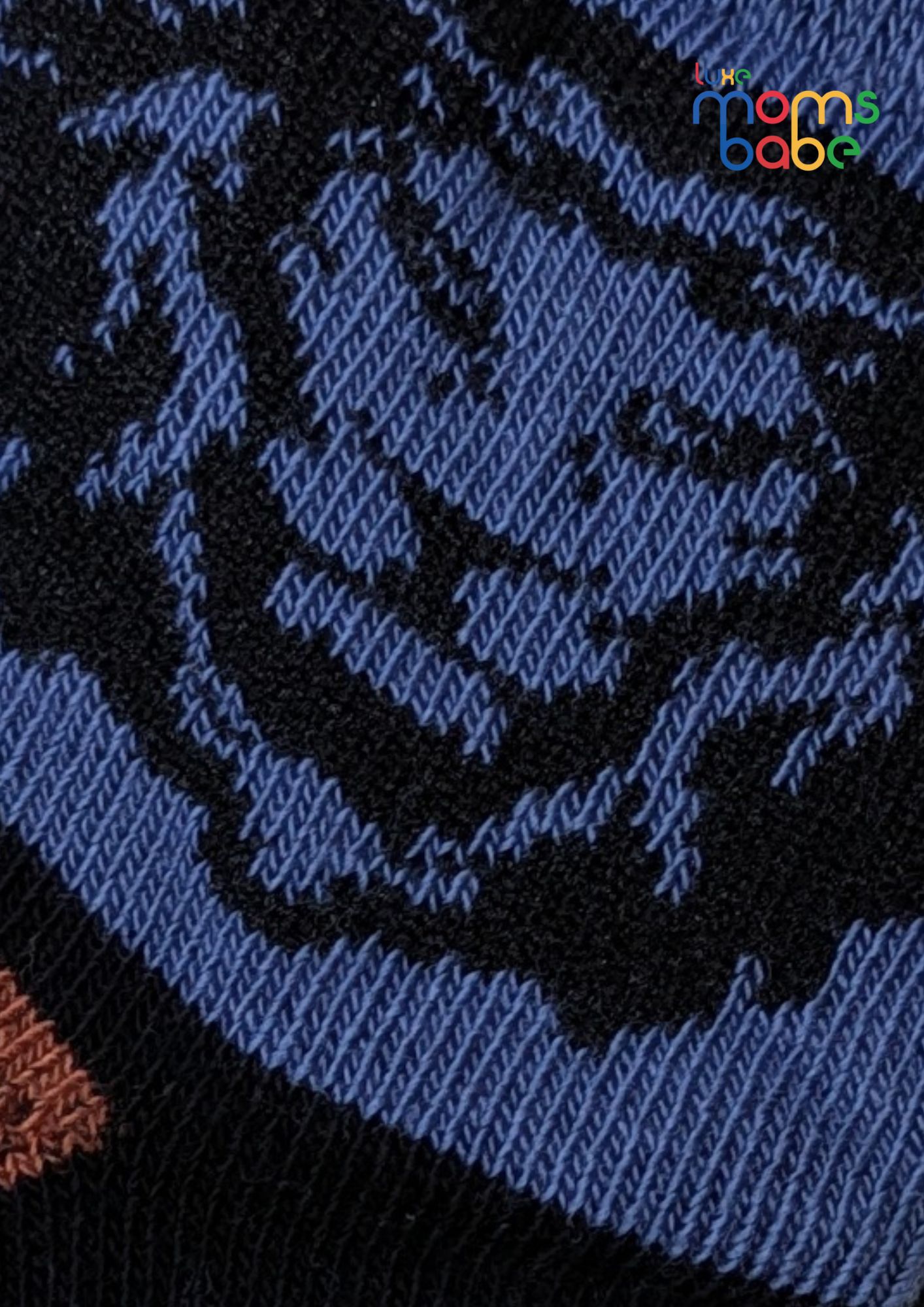 baby socks gray & dark blue