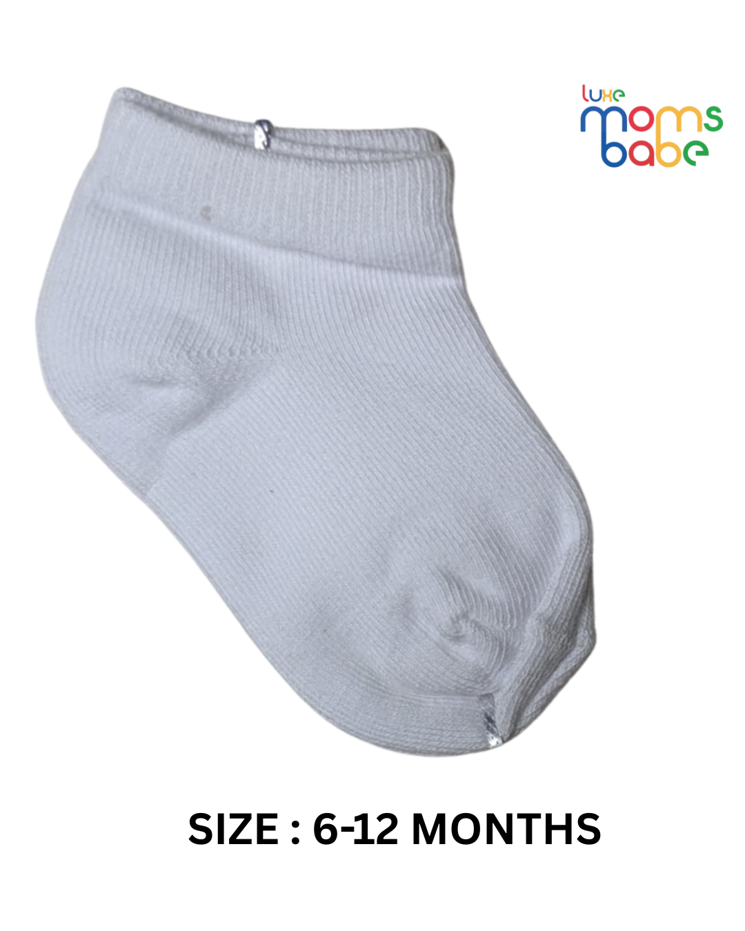 baby socks white & black