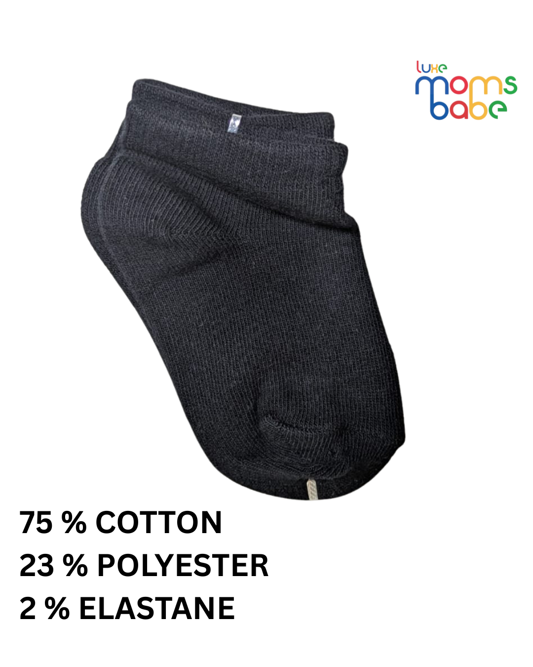 baby socks white & black