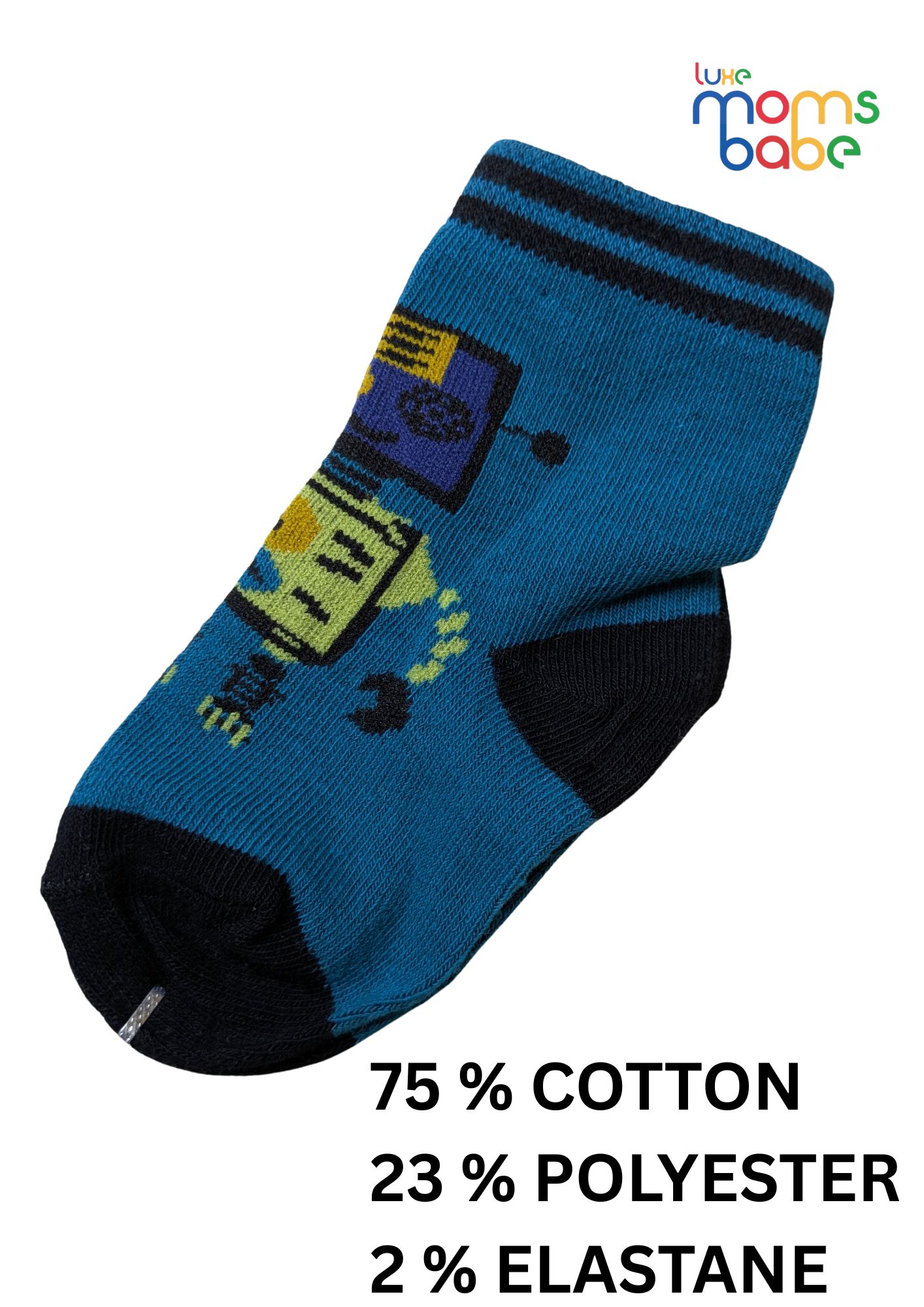 baby socks blue & gray baby socks blue & gray