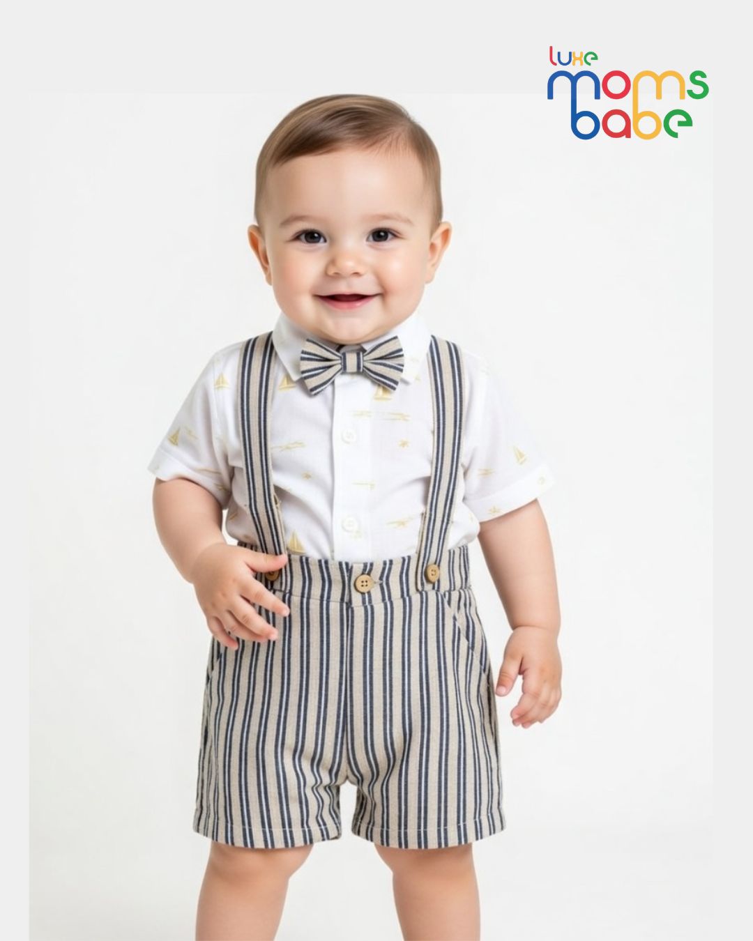 baby boy formal romper set