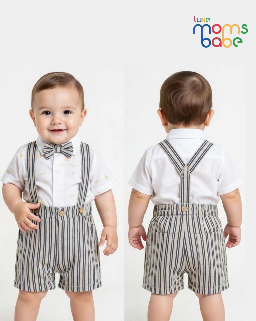 baby boy formal romper set