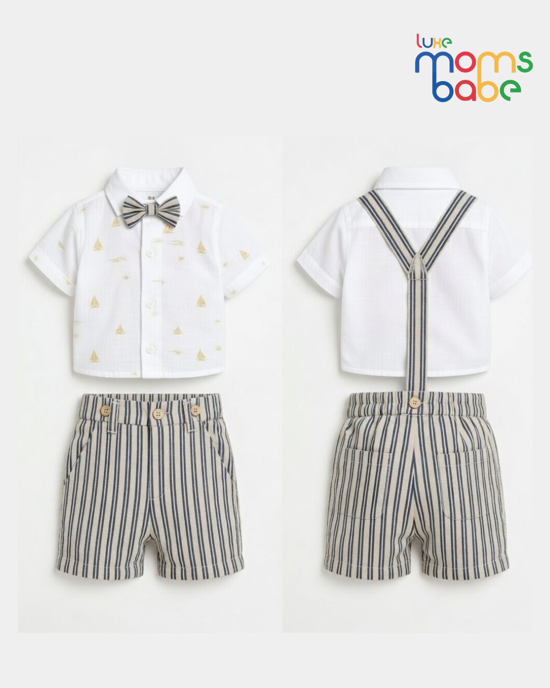 baby boy formal romper set