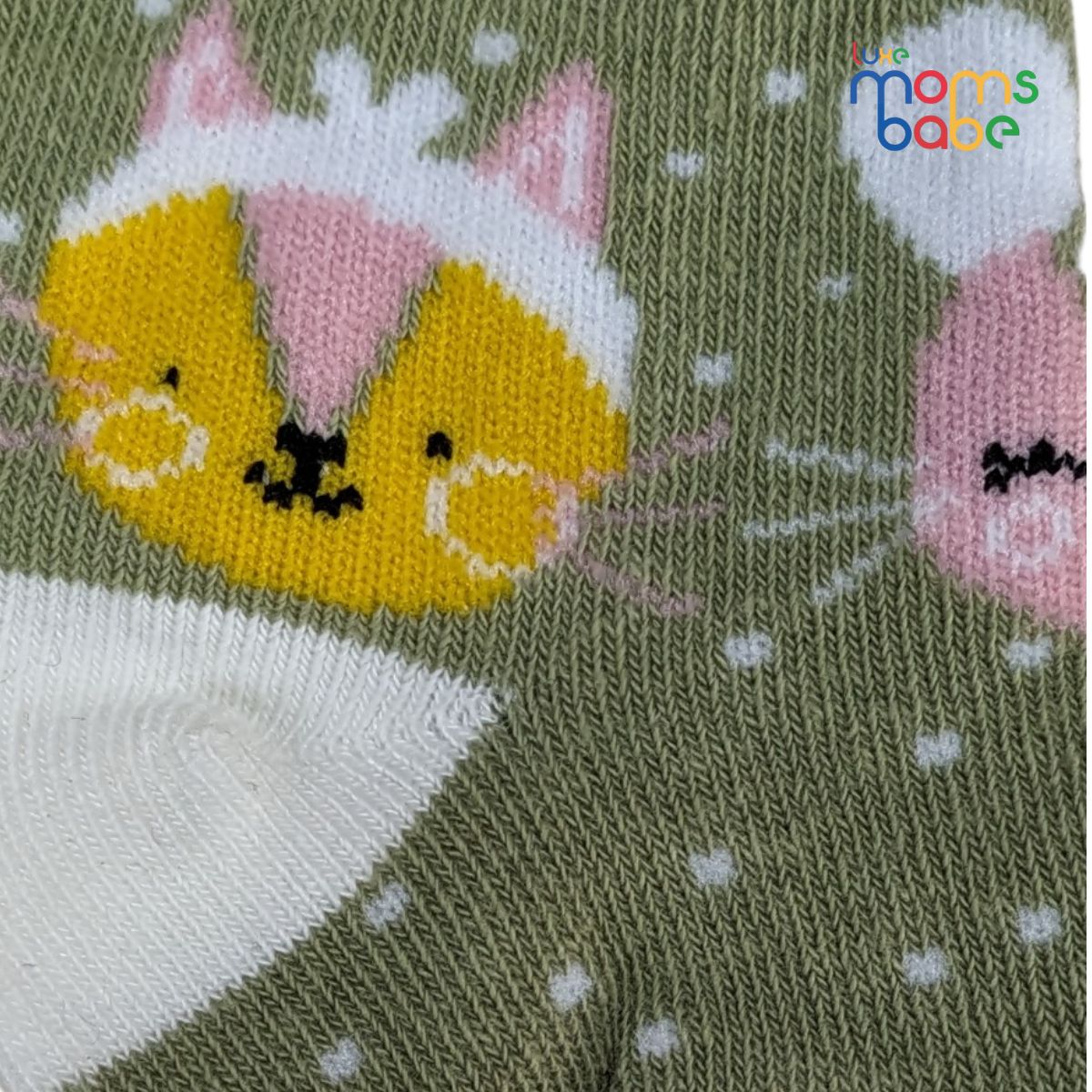 baby socks light green & navy blue