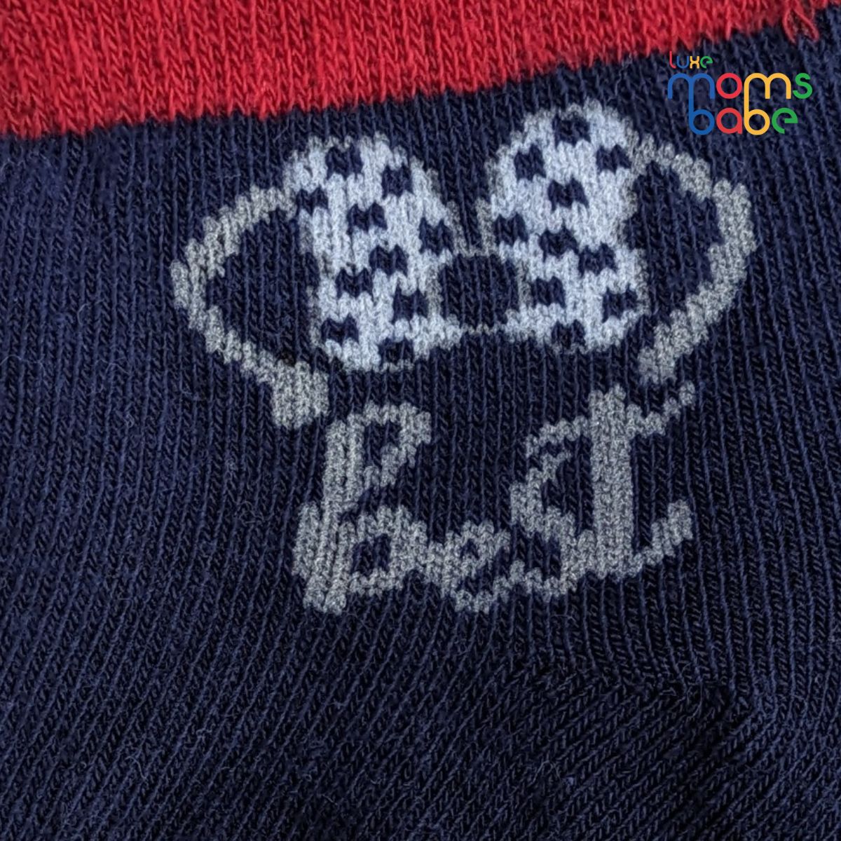 baby socks light green & navy blue