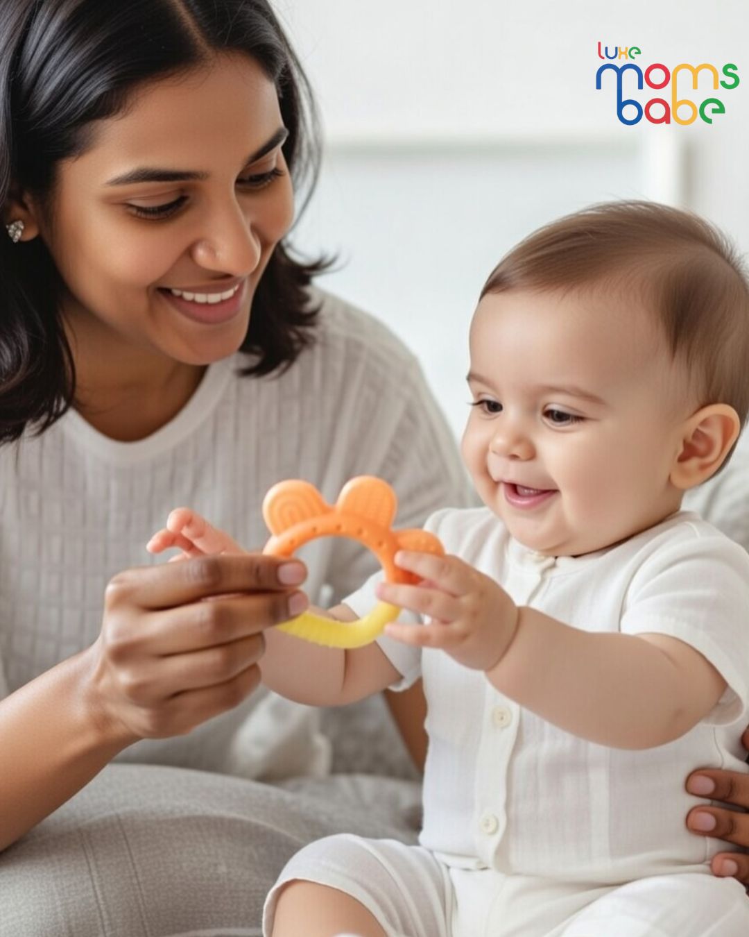 colorful silicone teether for babies