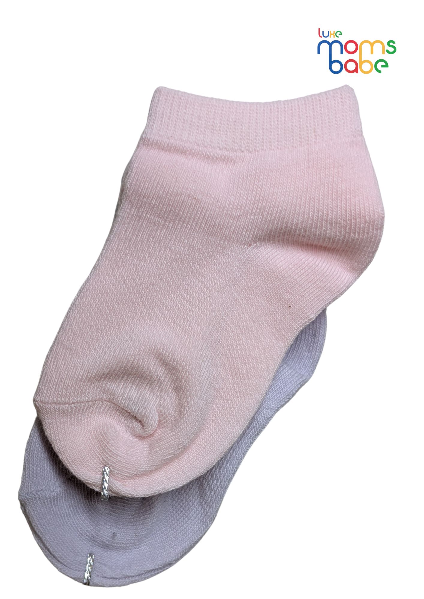 baby socks light pink & light purple