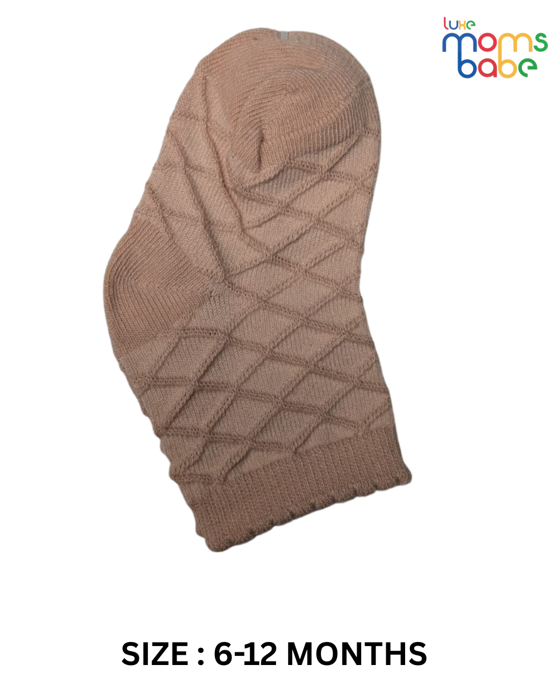 baby socks cream & peach pink baby socks cream & peach pink