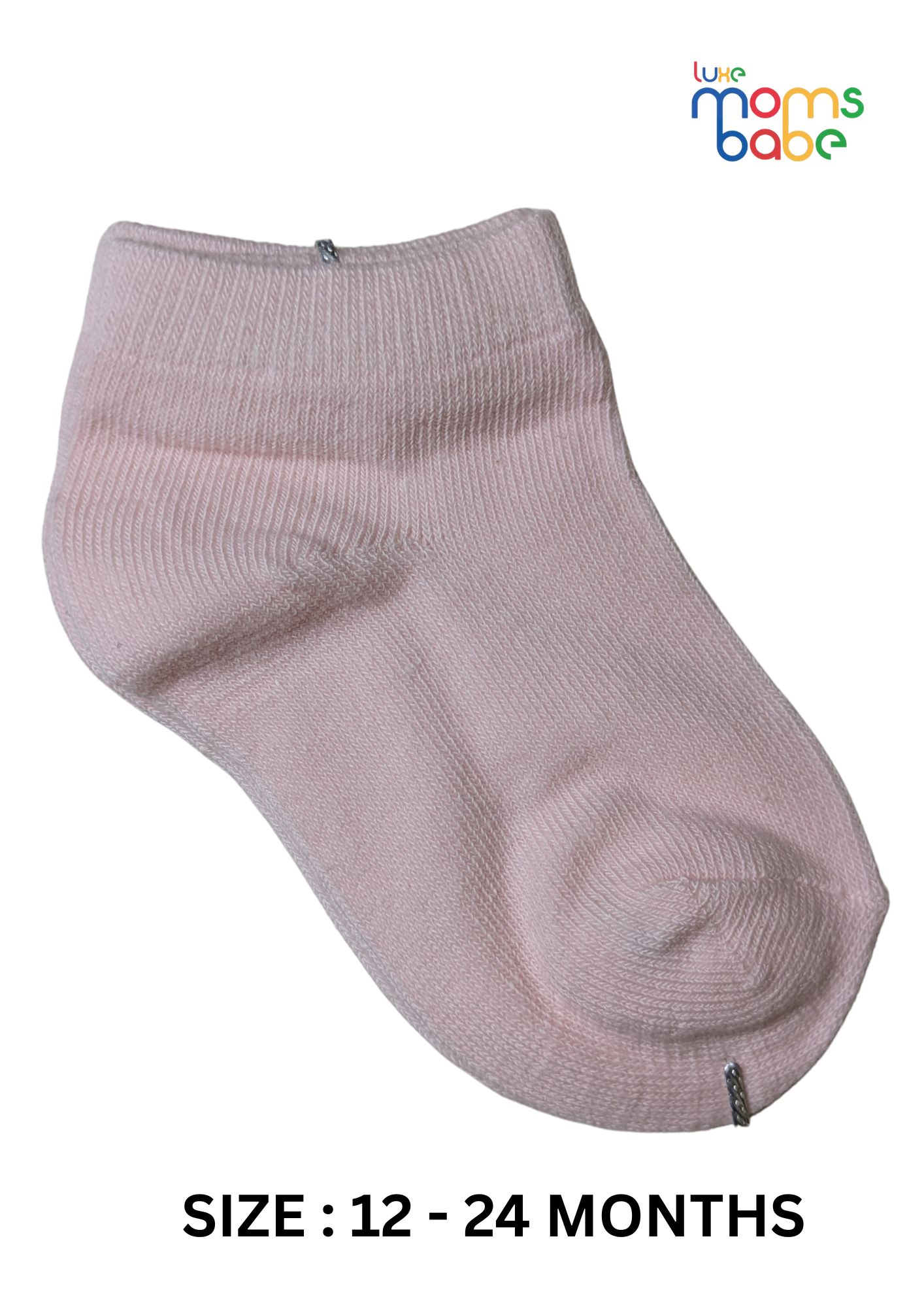 baby socks light pink & light purple