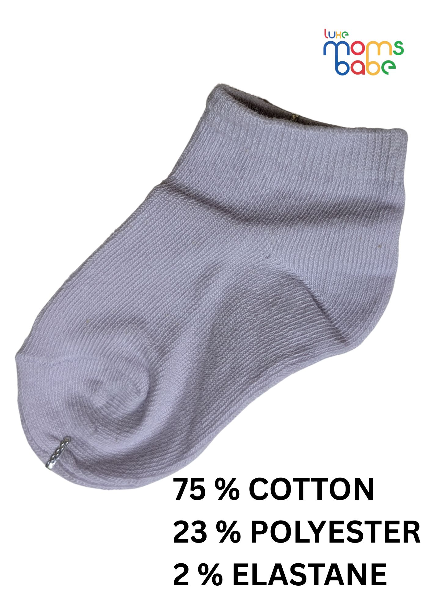 baby socks light pink & light purple