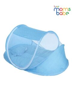 Baby Boy's and Baby Girl's Thick and Comfortable Cotton Protective Bedding with Mosquito Net, Pillow.