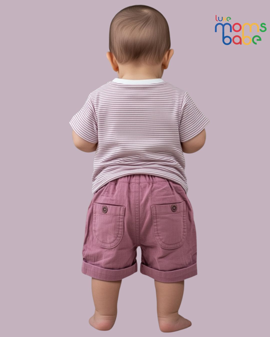 cute baby friendly pink t shirt & shorts sets