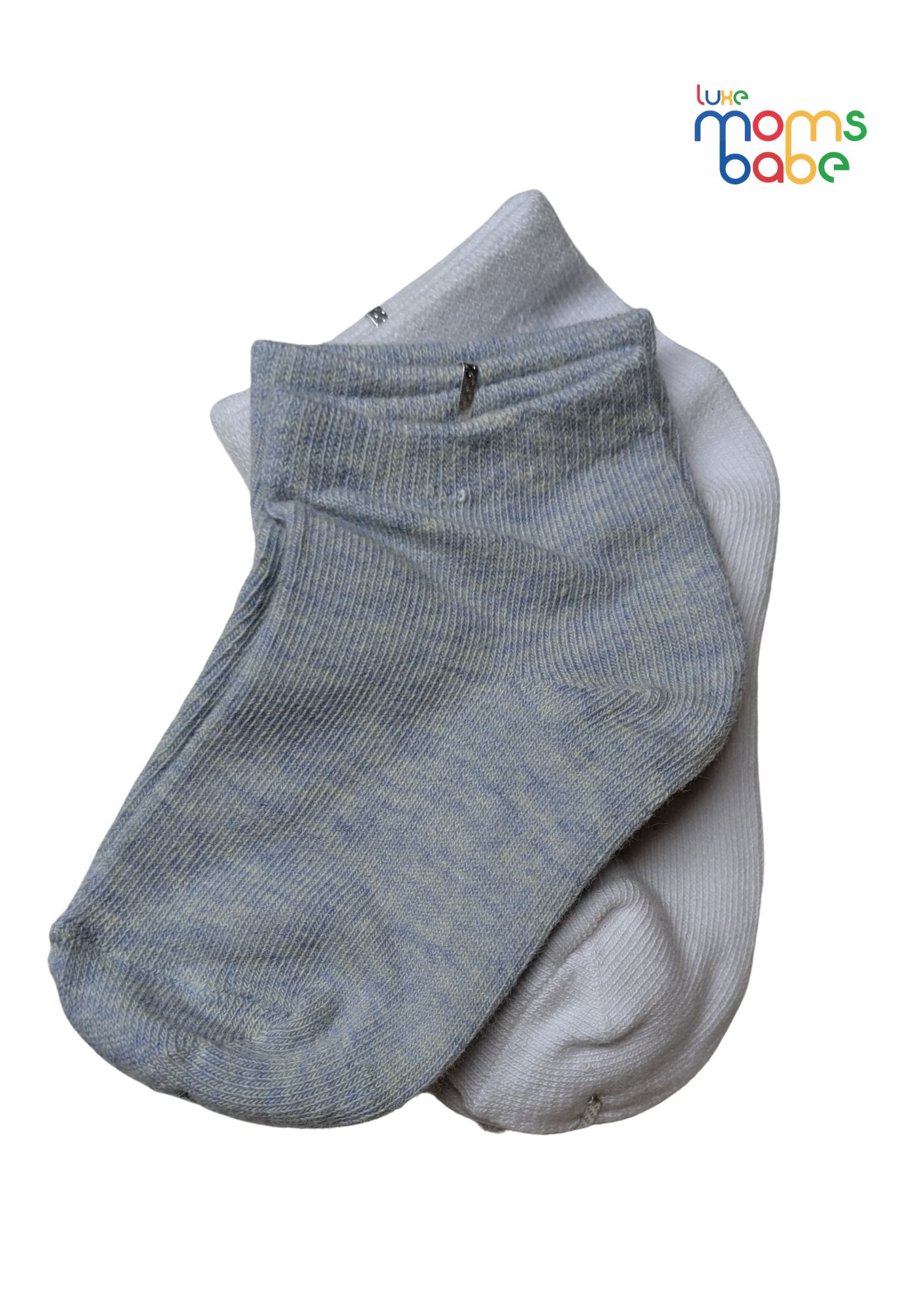 baby socks blue gray & white baby socks blue gray & white