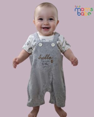 baby t shirt and short overalls set or romper set