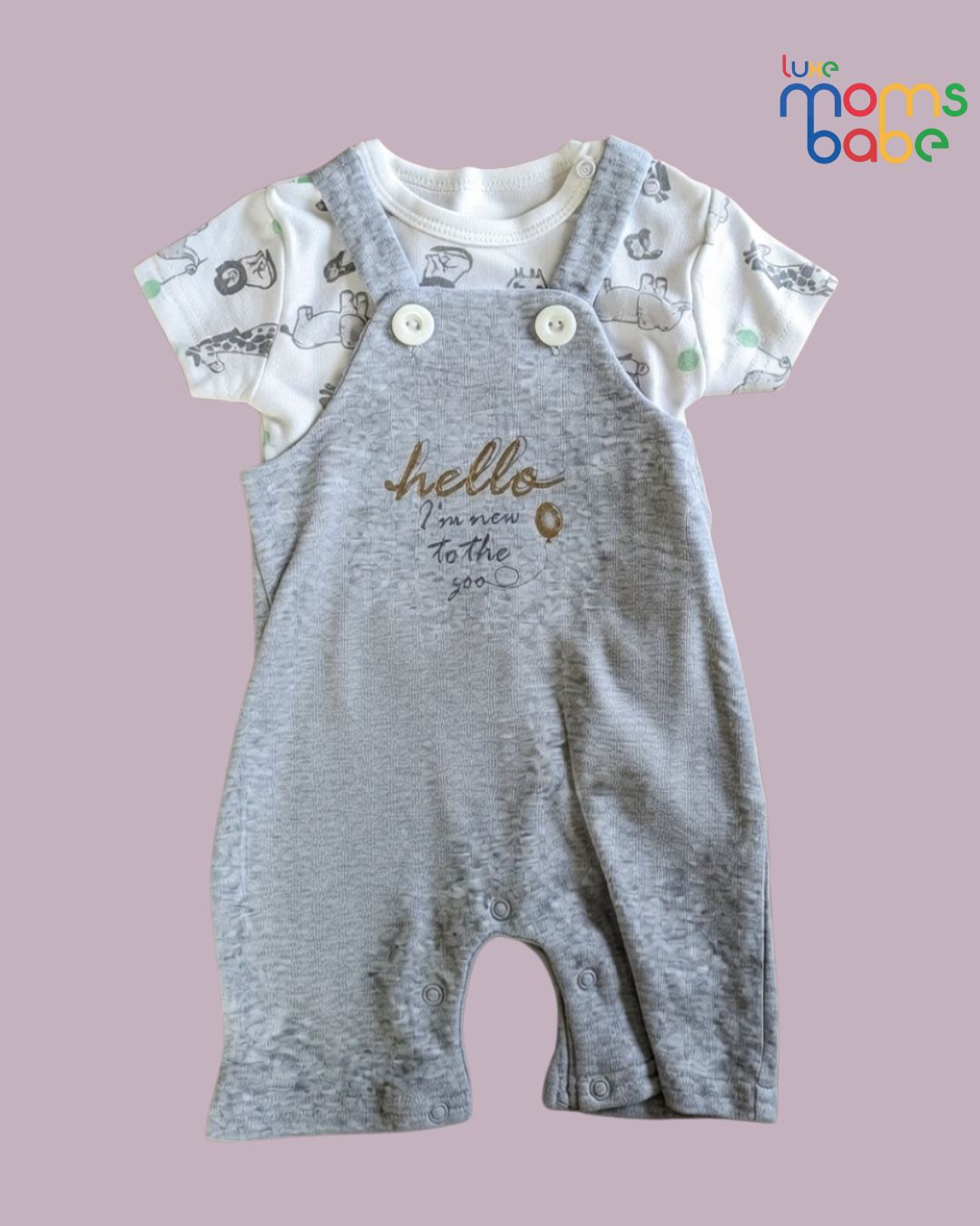 baby t shirt and short overalls set or romper set