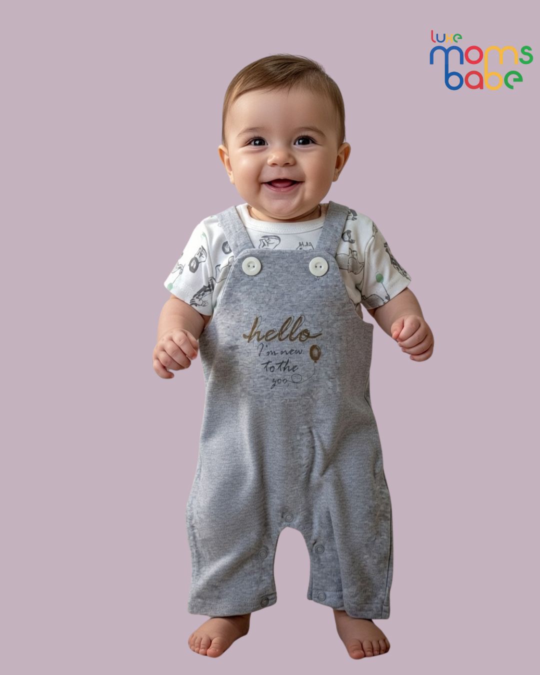 baby t shirt and short overalls set or romper set