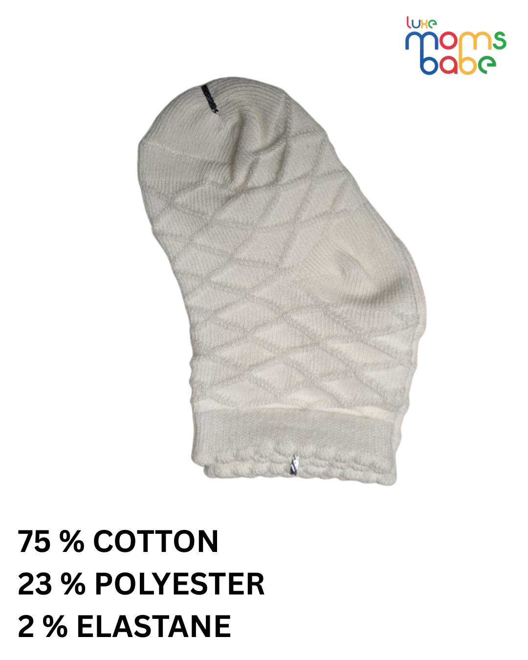 baby socks peach pink & white