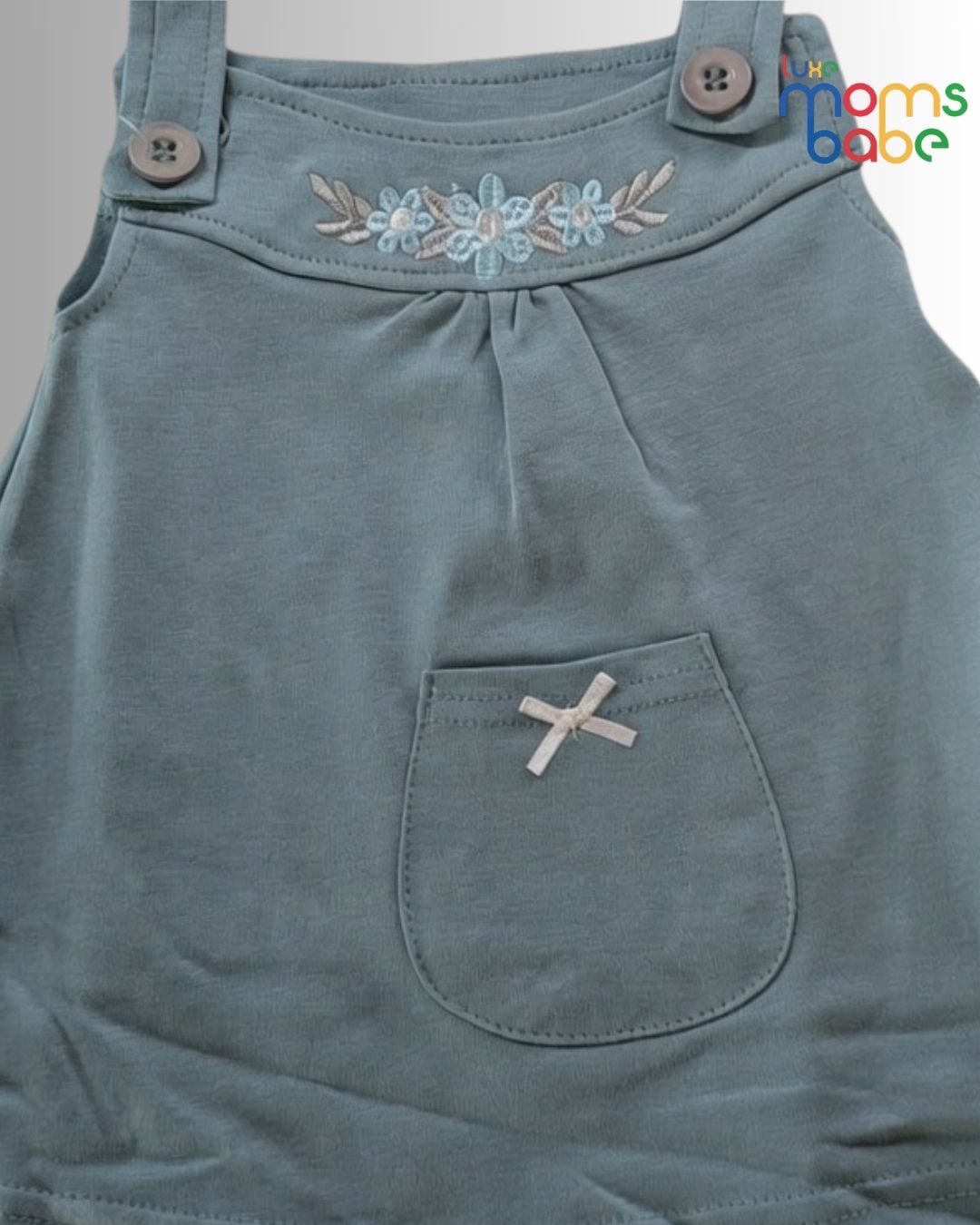 baby girl – blue pinafore dress set with separate white t shirt