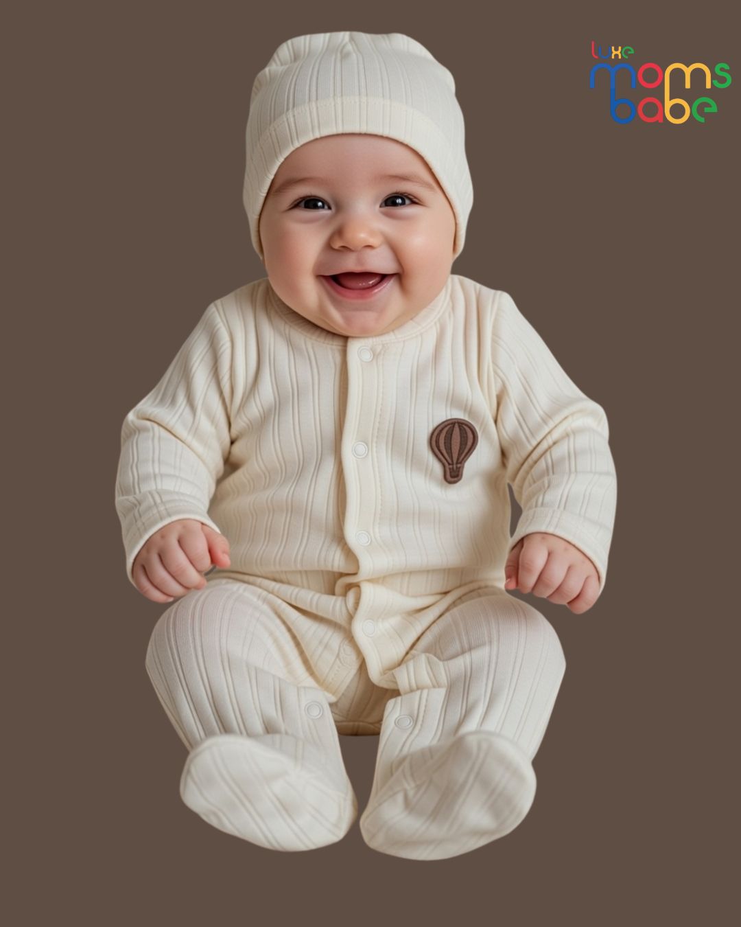 baby's footed coverall set (sleepsuit)