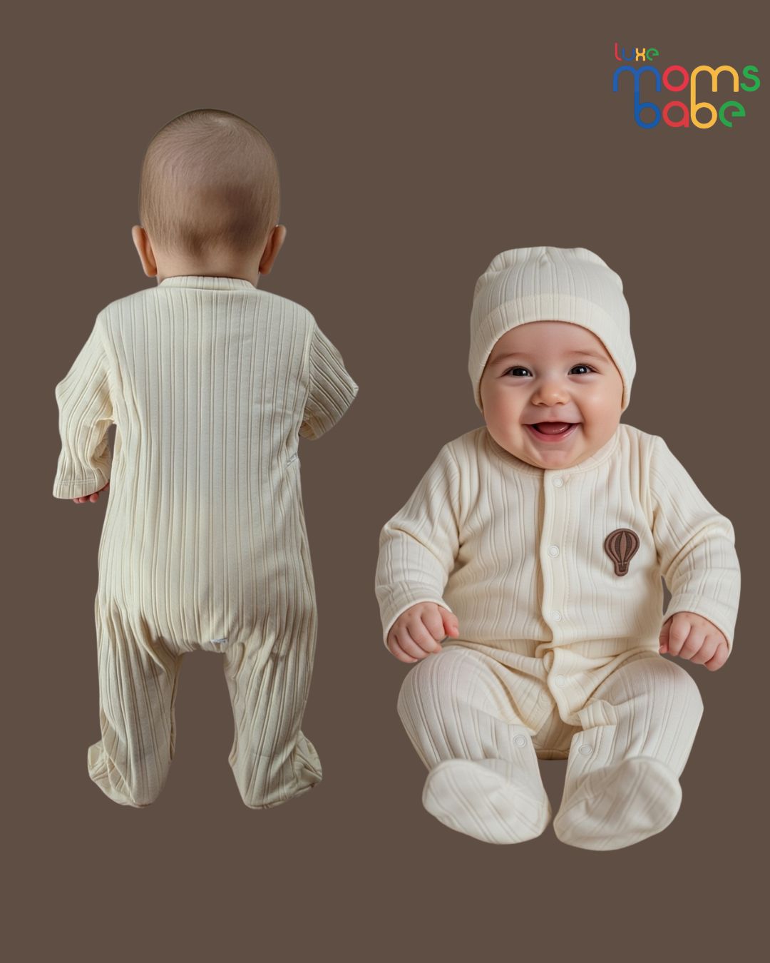 baby's footed coverall set (sleepsuit)