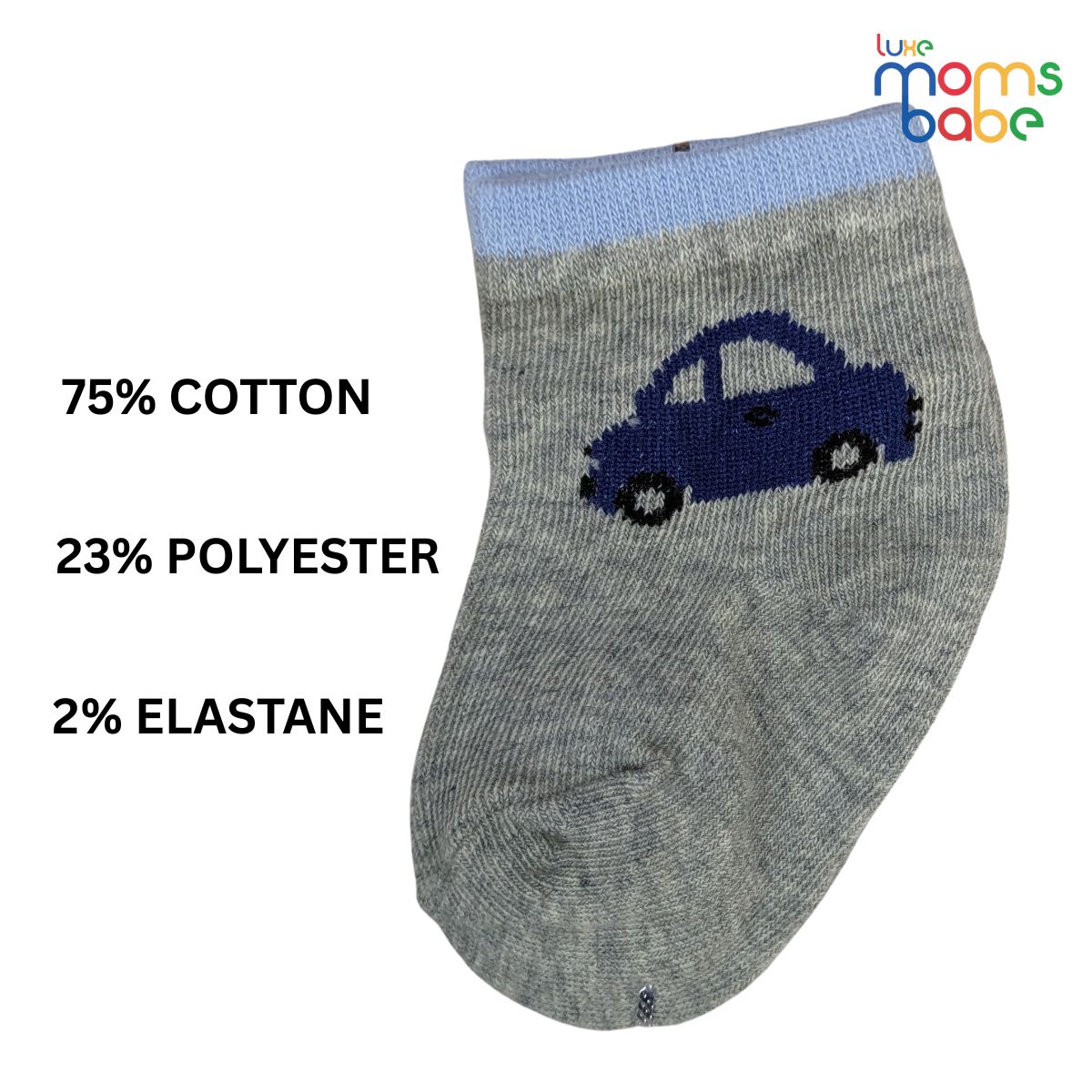 baby socks gray & green