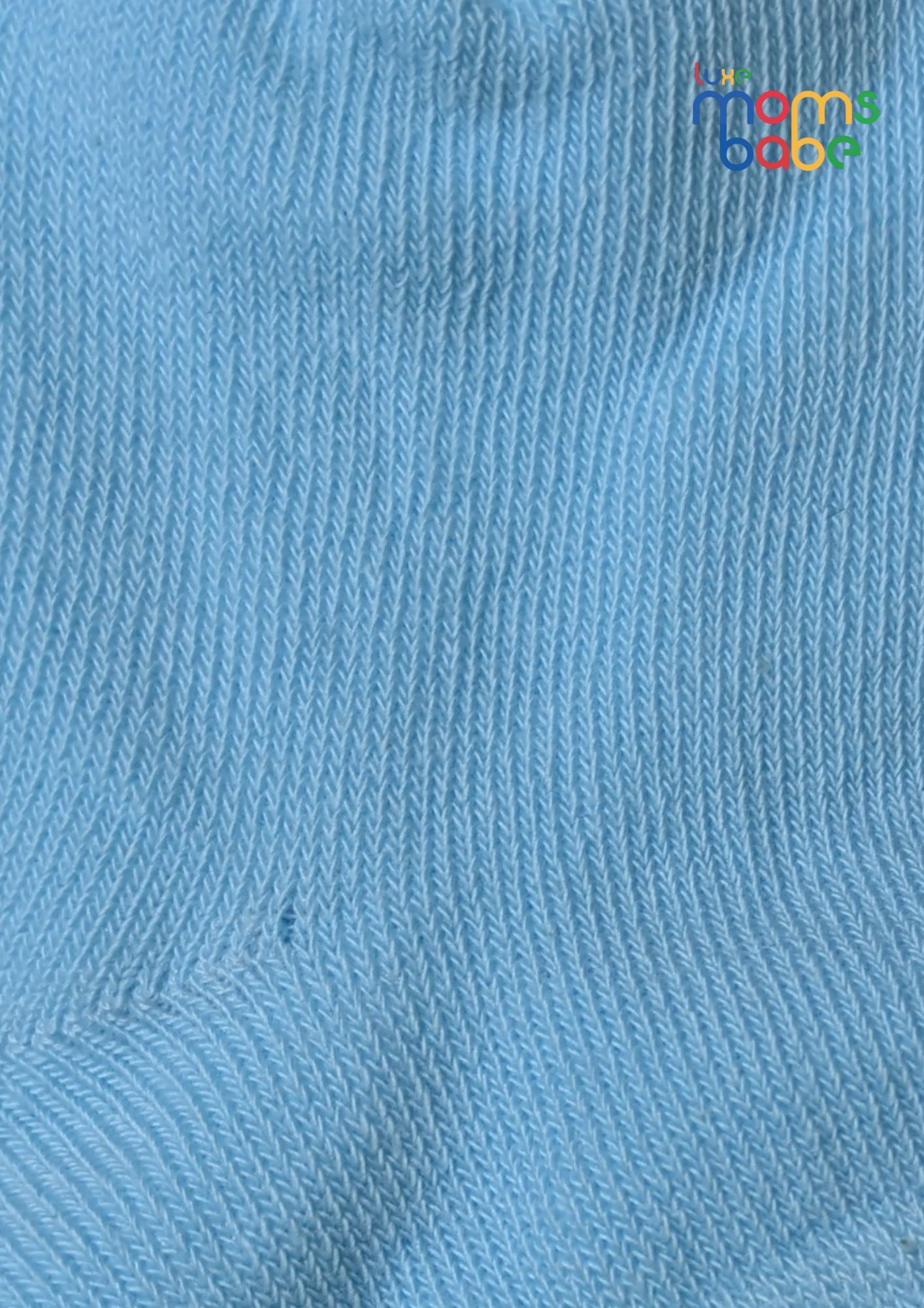 baby socks light blue & white