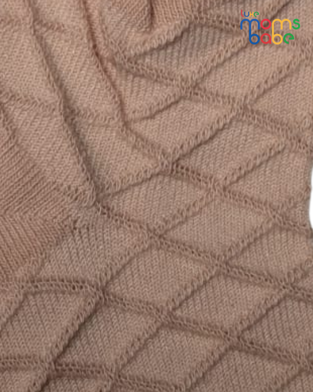 baby socks peach pink & white