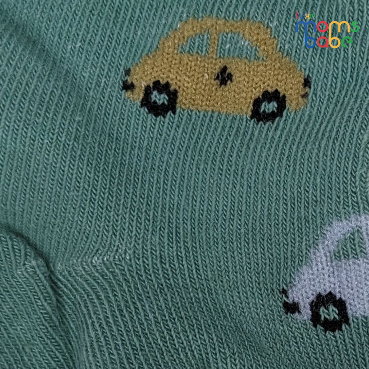 baby socks gray & green