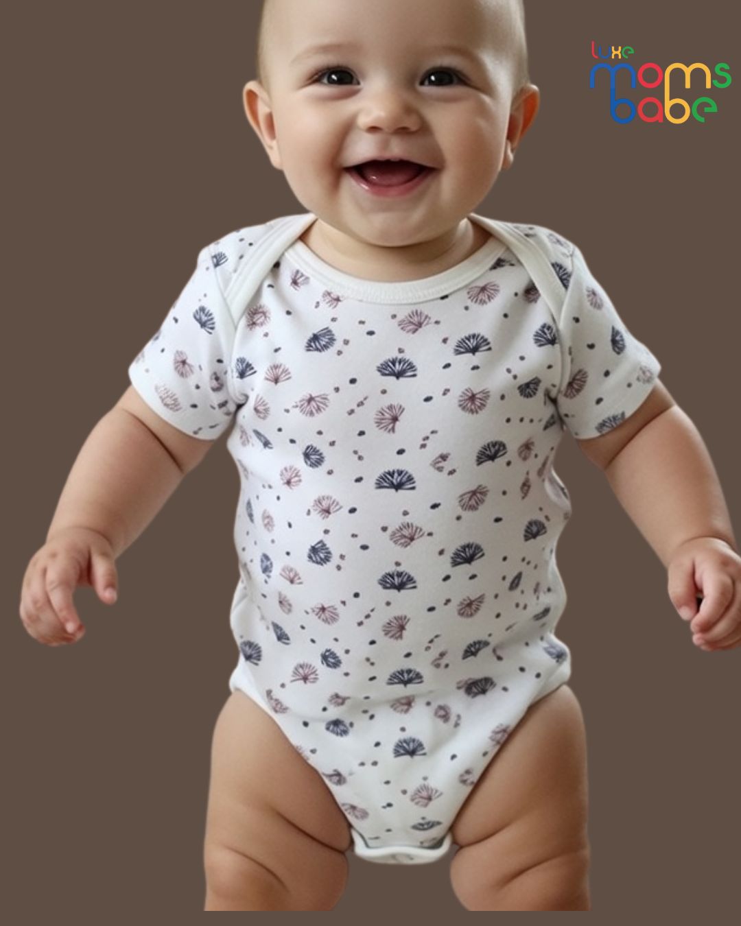 baby floral printed cotton bodysuit