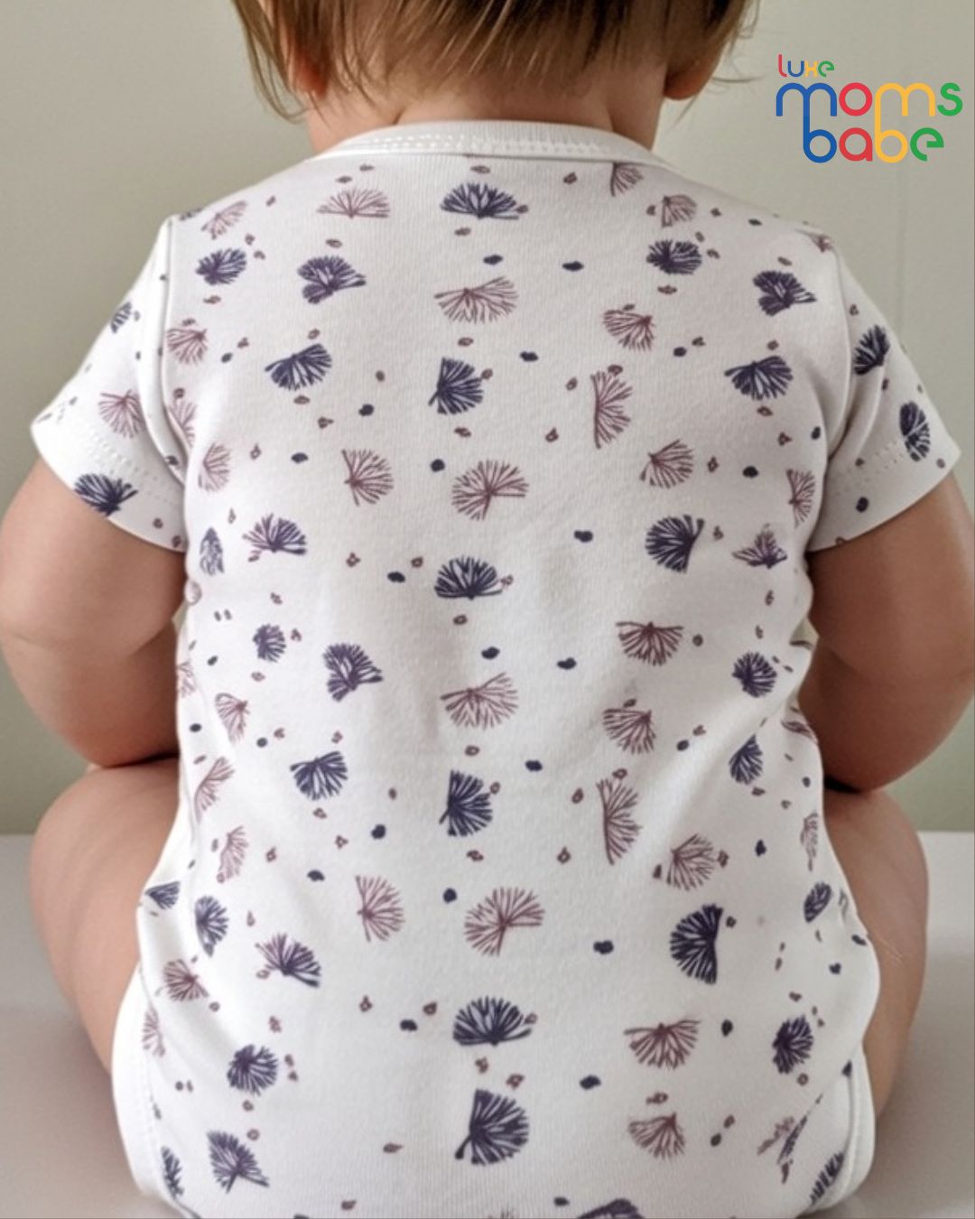 baby floral printed cotton bodysuit
