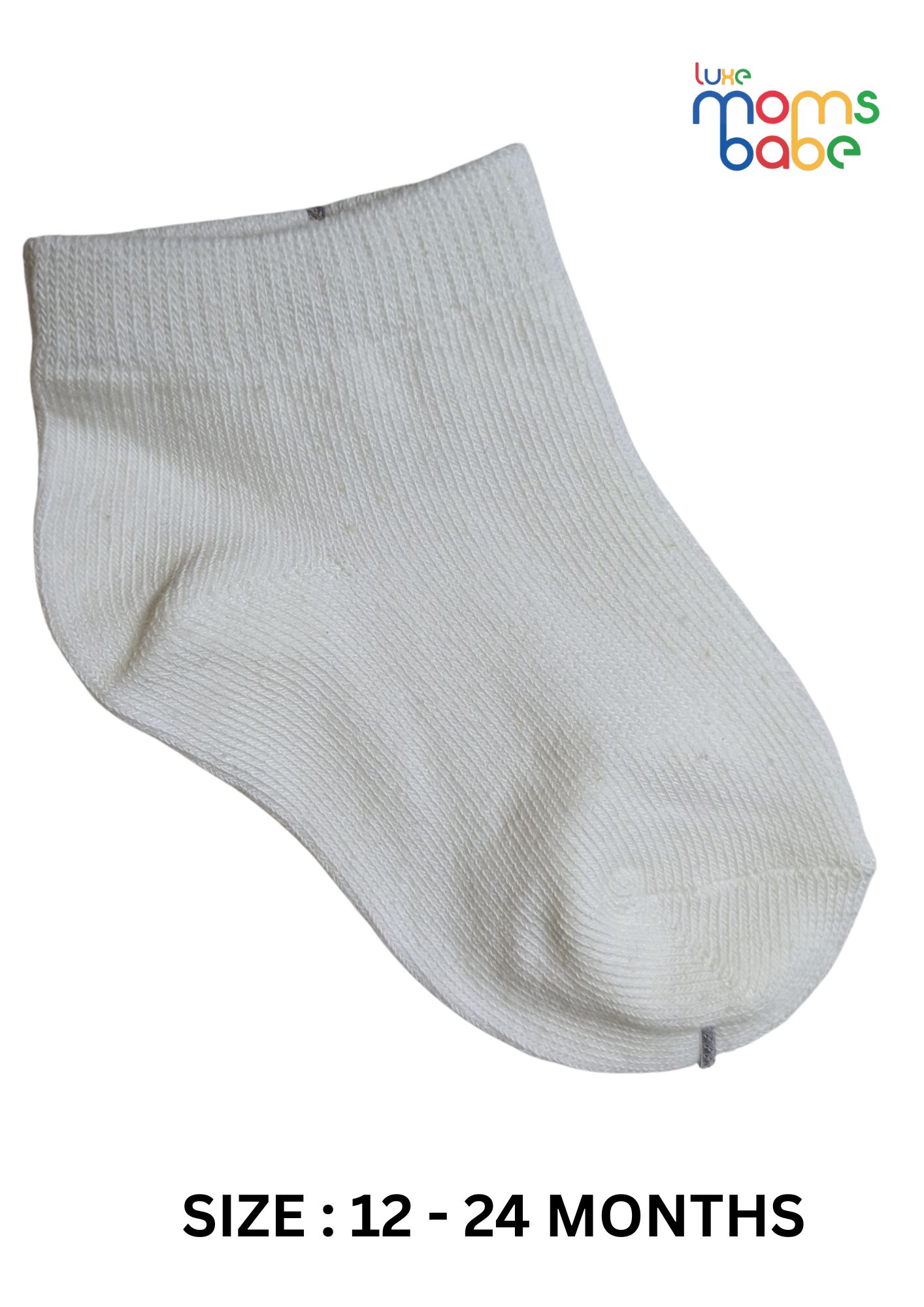 baby socks white & light pink