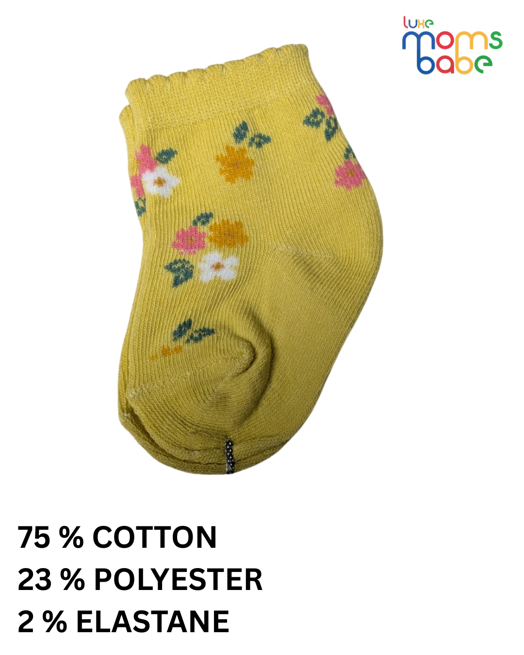 baby socks yellow & peach pink baby socks yellow & peach pink