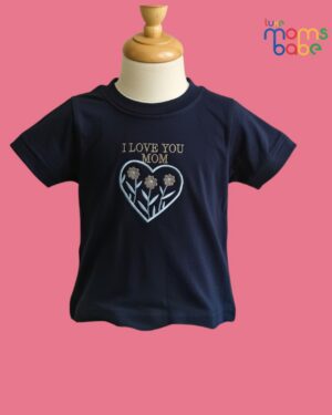 baby girls navy blue top with white skirt
