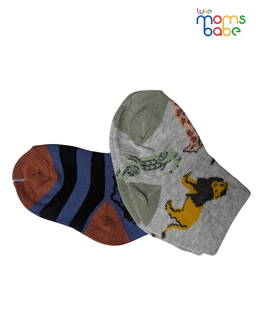 baby socks navy blue & gray