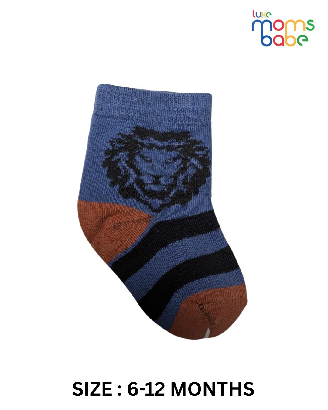 baby socks navy blue & gray