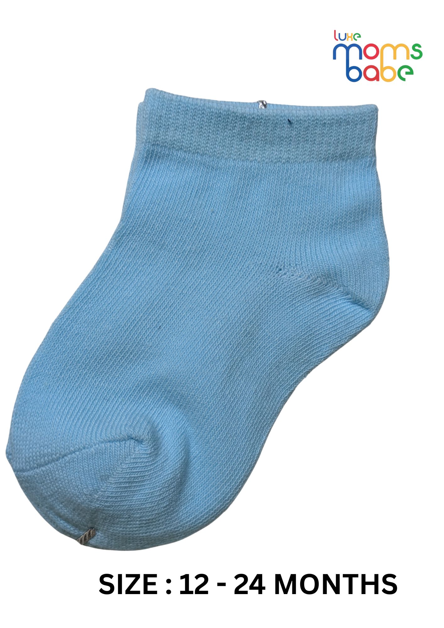 baby socks light blue & light purple